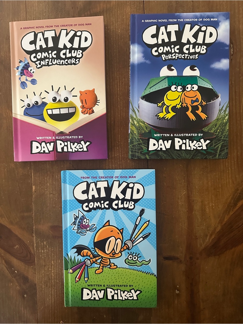 Cat Kid Comic Club (Dav Pilkey) 3-Book Set -